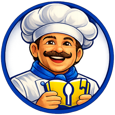 Chef avatar illustration used in My Recipe Book branding