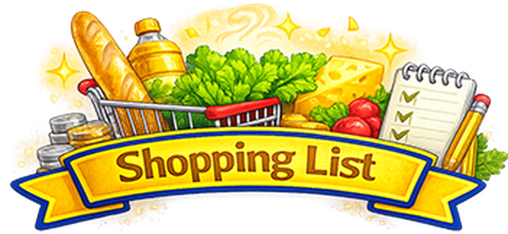 Recipe to shopping list feature